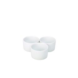 Genware Porcelain Contemporary Smooth Ramekin 8cm/ 3