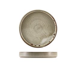 Terra Porcelain Grey Presentation Plate 18cm - Pack of 6