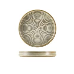 Terra Porcelain Matt Grey Presentation Plate 18cm - Pack of 6