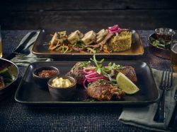 Terra Porcelain Black Rectangular Platter 30 x 20cm - Pack of 3