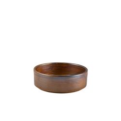 Terra Porcelain Rustic Copper Presentation Bowl 13cm - Pack of 6