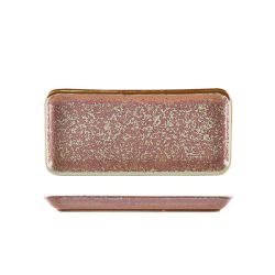 Terra Porcelain Rose Narrow Rectangular Platter 27 x 12.5cm - Pack of 6