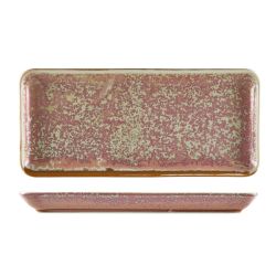 Terra Porcelain Rose Narrow Rectangular Platter 36 x 16.5cm - Pack of 3