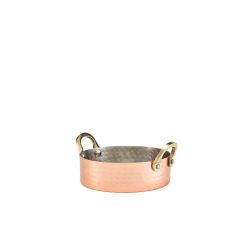 Mini Hammered Copper Plated Casserole Dish 12 x 3.5cm - Pack of 12
