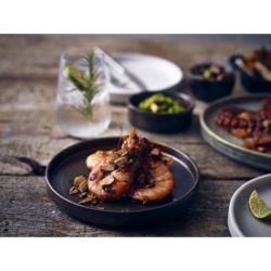 Terra Porcelain Rustic Copper Low Presentation Plate 18cm - Pack of 6