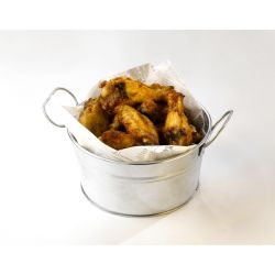 Galvanised Steel Serving Bucket 15 x 8cm - Pack of 6