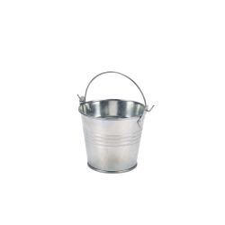 Galvanised Steel Serving Bucket 8.5cm Dia - Pack of 12