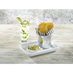 Galvanised Steel Serving Bucket 8.5cm Dia - Pack of 12