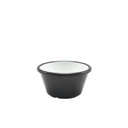 GenWare Melamine Black And White Two Tone Ramekin 59ml/ 2oz - Pack of 24