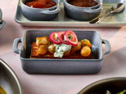 Forge Graphite Stoneware Rectangular Dish 16 x 10.5 x 4cm - Pack of 6