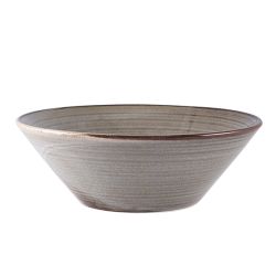 Terra Porcelain Grey Conical Bowl 19.5cm - Pack of 6