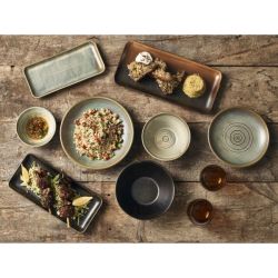 Terra Porcelain Matt Grey Conical Bowl 16cm - Pack of 6