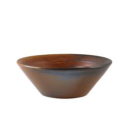 Terra Porcelain Rustic Copper Conical Bowl 14cm - Pack of 6