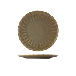 Terra Porcelain Matt Grey Scalloped Coupe Plate 23.4cm - Pack of 6