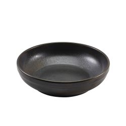 Terra Porcelain Black Coupe Bowl 20cm - Pack of 6