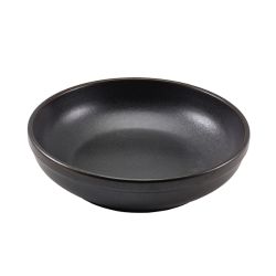 Terra Porcelain Black Coupe Bowl 23cm - Pack of 6