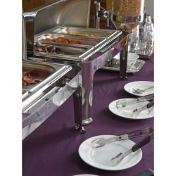 Genware Plastic Handle Small Spoon Black