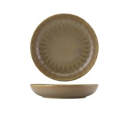 Terra Porcelain Matt Grey Scalloped Coupe Bowl 22.8cm - Pack of 6