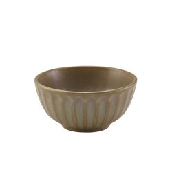 Terra Porcelain Matt Grey Scalloped Round Bowl 13.8cm - Pack of 6