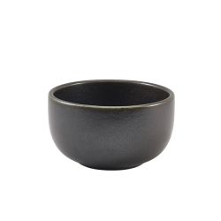 Terra Porcelain Black Round Bowl 12.5cm - Pack of 6