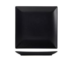 Luna Stoneware Black Square Plate 26cm/ 10.25