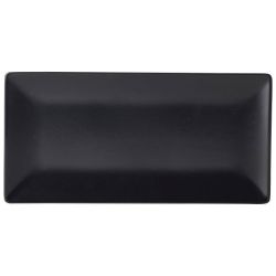 Luna Stoneware Black Rectangular Plate 25 x 15cm/ 10 x 6