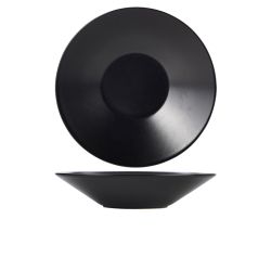 Luna Stoneware Black Soup Plate 23 x 5cm/ 9.25 x 2
