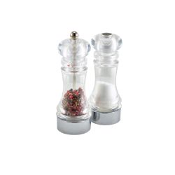 GenWare Clear Pepper Grinder & Salt Shaker Set - Pack of 6