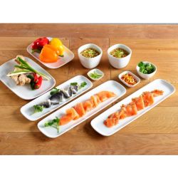 Genware Porcelain Ellipse Platter 27 x 10cm/ 10.75 x 4