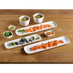Genware Porcelain Ellipse Platter 27 x 10cm/ 10.75 x 4
