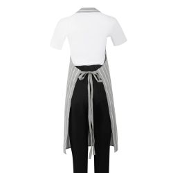 Whites Bib Apron Grey/White Butchers Stripe