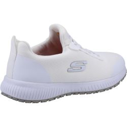 Skechers Womens Slip Resistant Squad Trainer White