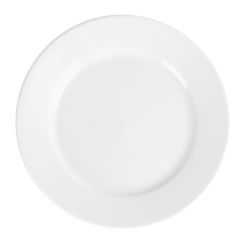 Olympia Whiteware Wide Rimmed Plates 202mm (12 Pack)