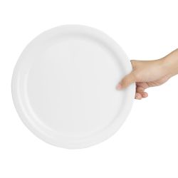 Olympia Kristallon Melamine Narrow Rimmed Plates 267mm (12 pack)