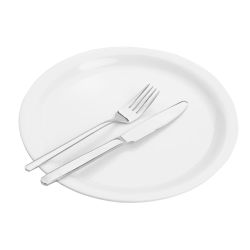 Olympia Kristallon Melamine Narrow Rimmed Plates 267mm (12 pack)