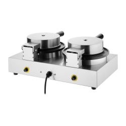 Buffalo Double Round Belgian Waffle Maker