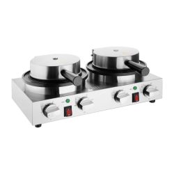 Buffalo Double Round Belgian Waffle Maker