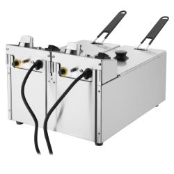 Buffalo Twin Tank Twin Basket 2x3Ltr Countertop Fryer 2x2kW