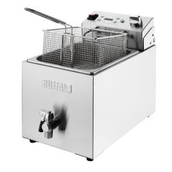 Buffalo Single Electric Fryer with Timer 8Ltr