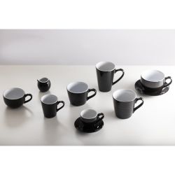 Olympia Cafe Latte Cups Black 340ml (12 pack)