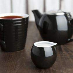Olympia Cafe Milk Jug Black - 70ml 2.36fl oz (6 Pack)