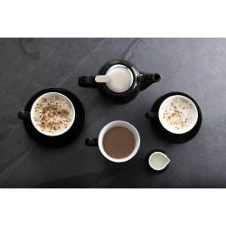 Olympia Cafe Cappuccino Cups Black 340ml (12 Pack)
