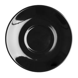 Olympia Cafe Flat White Saucer Black (12 pack)