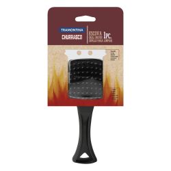 Tramontina Short Handle Grill Brush Black