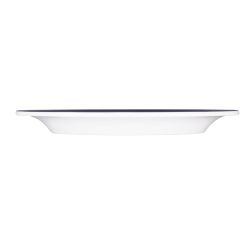 Olympia Kristallon Gala Melamine Plates Blue Rim 240mm (6 pack)