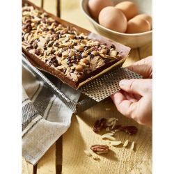 De Buyer Perforated Tart Mould with Removable Base 350x100x35mm