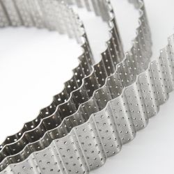 De Buyer Perforated Fluted Stainless Steel Tart Ring
