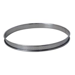 De Buyer Perforated Tart Ring Rolled Edge