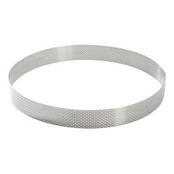 De Buyer Perforated Stainless Steel Straight Tart Ring