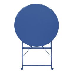Bolero Perth Pavement Style Round Table Dark Navy
